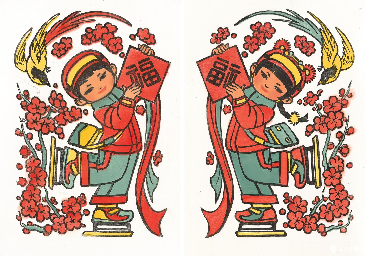 63-贾小童 喜上眉梢 北京 56×60cm×2 .jpg