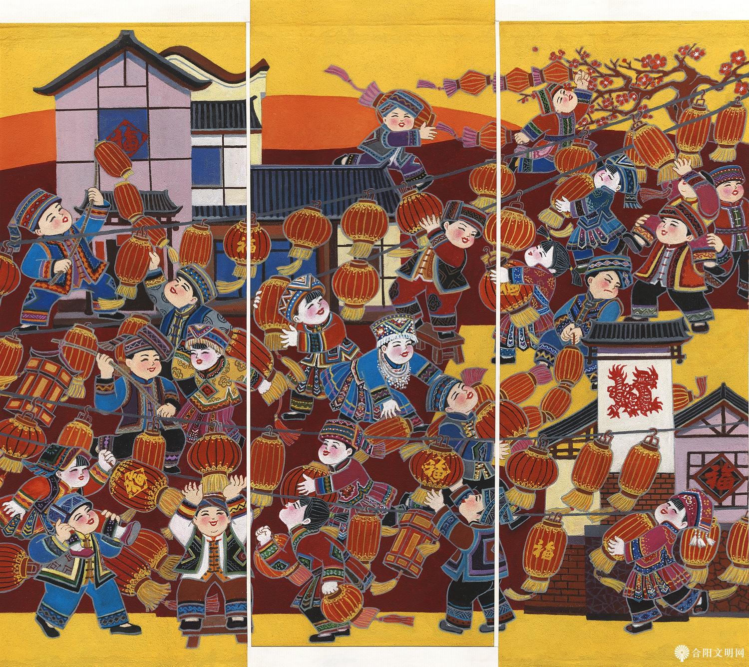 29-邓琳钰 幸福灯笼高高挂 重庆 145×150cm.jpg