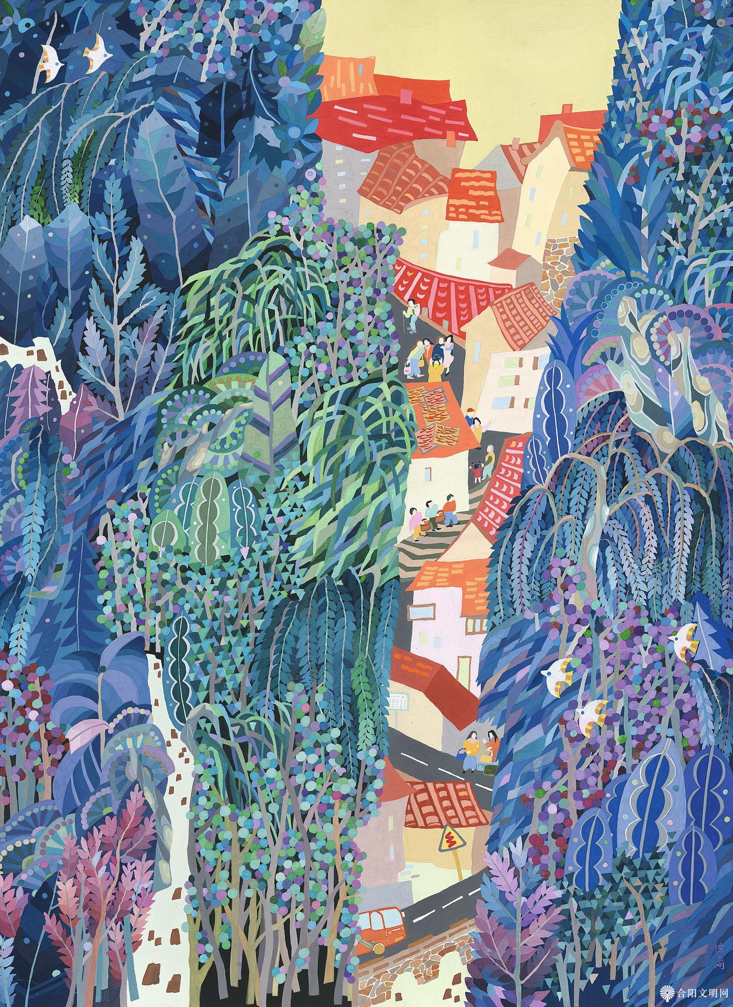 24-陈玉刚 家园——山村新韵 山东 105×75cm.jpg