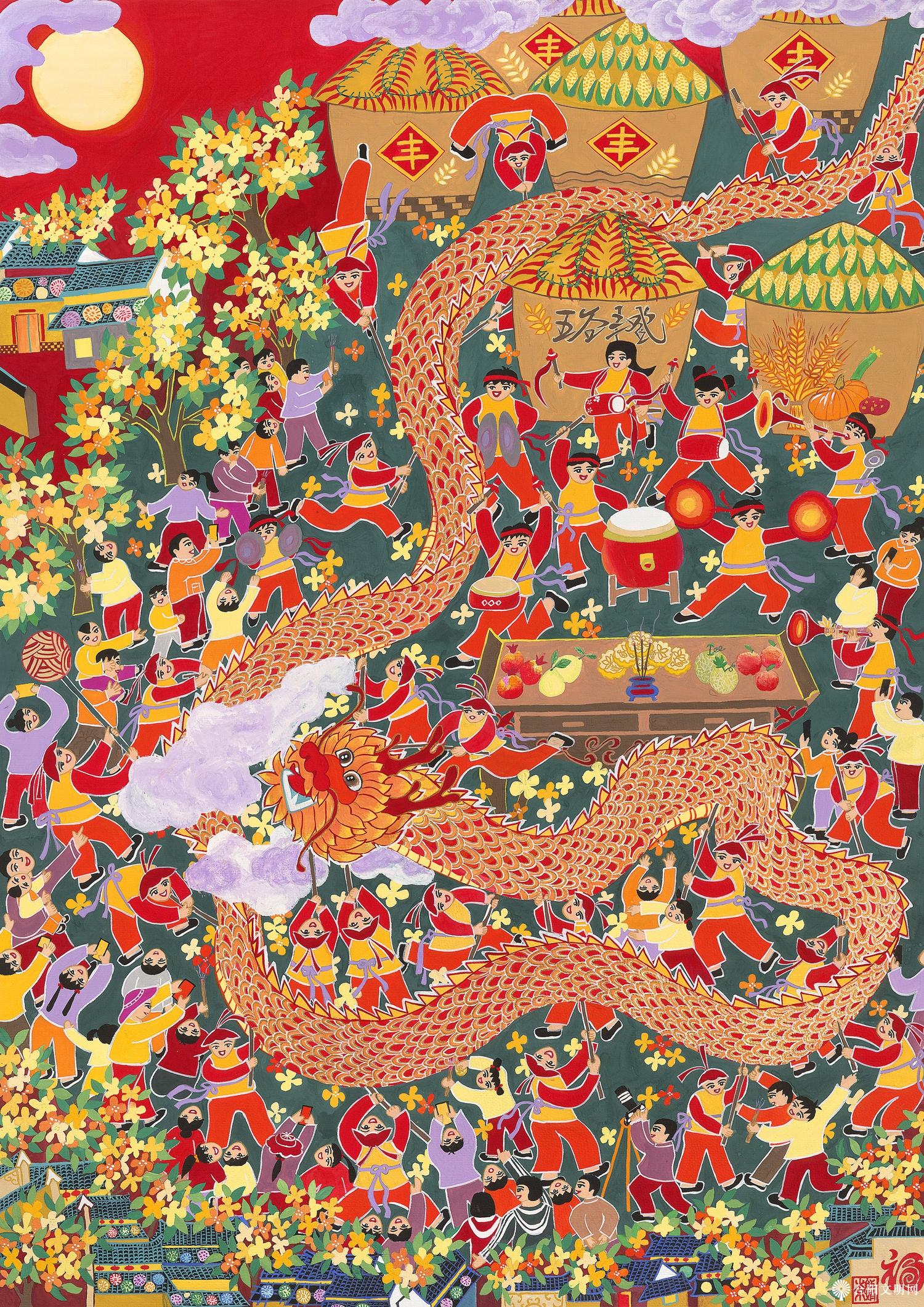 70-李红娟 桂花香里庆丰年 浙江 107×75cm.jpg
