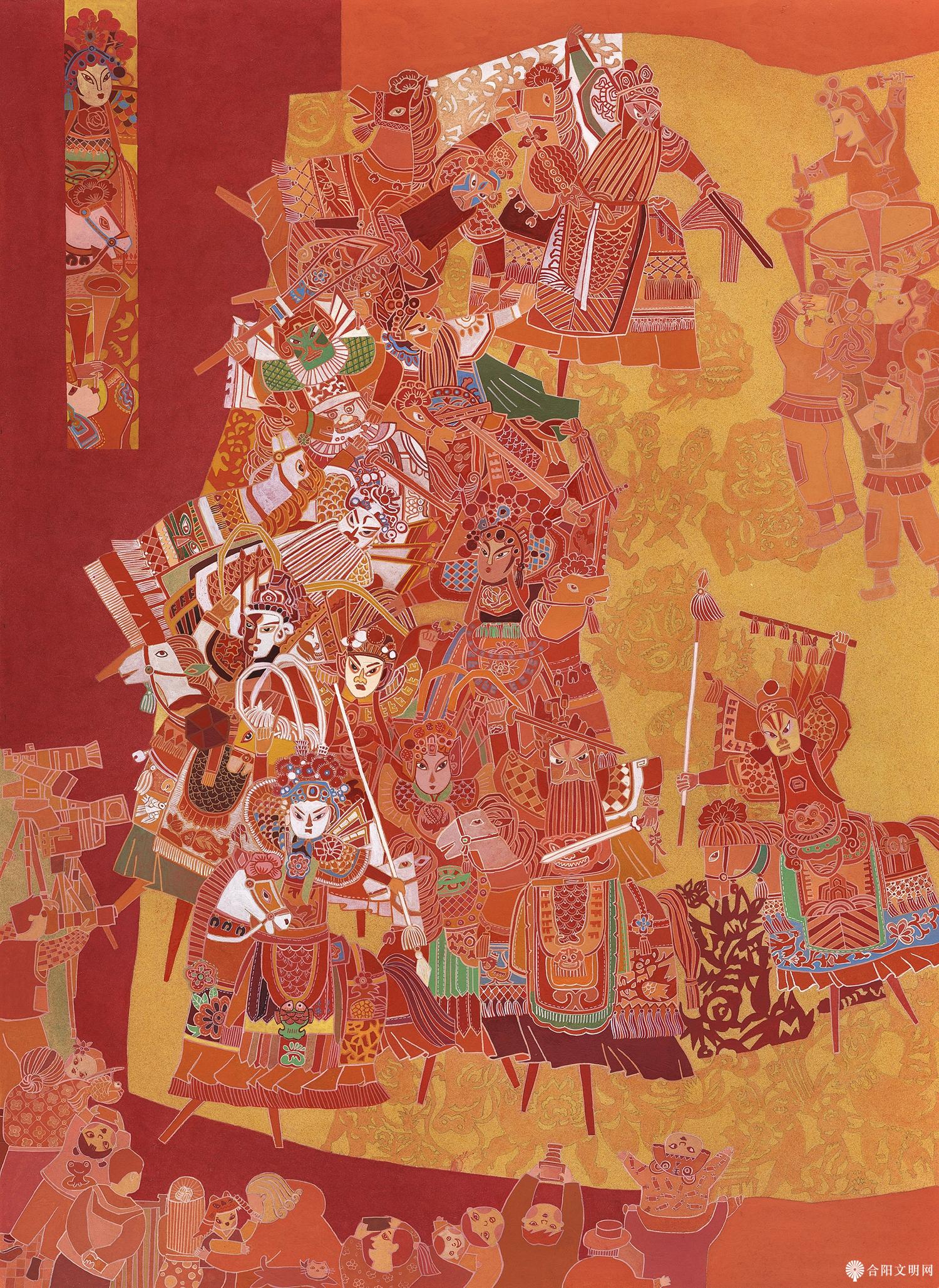 75-李苏兰 竹马起舞颂盛世 山东 109×78cm.jpg