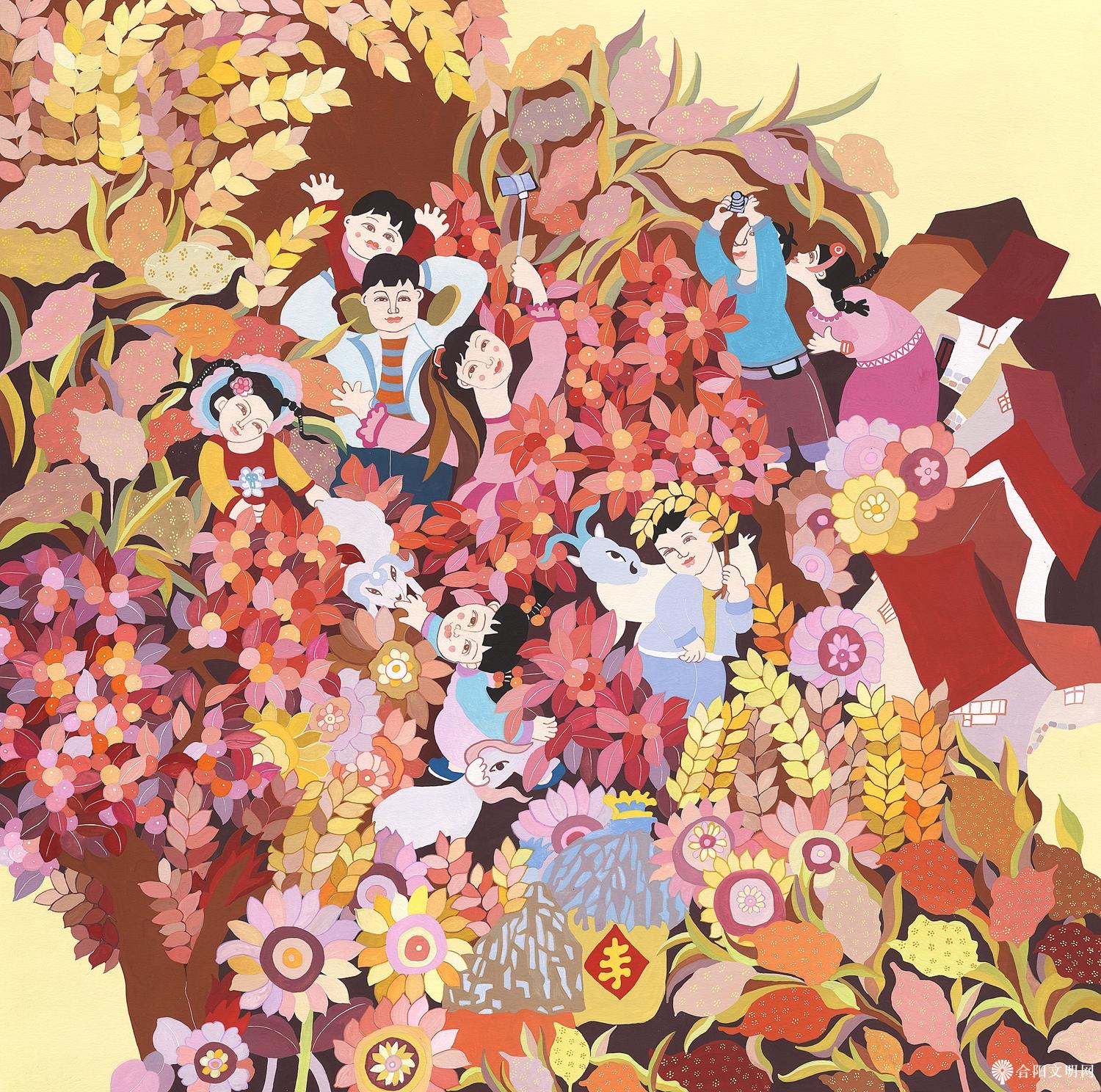 89-刘敏 处暑时节 山东 75×75cm.jpg