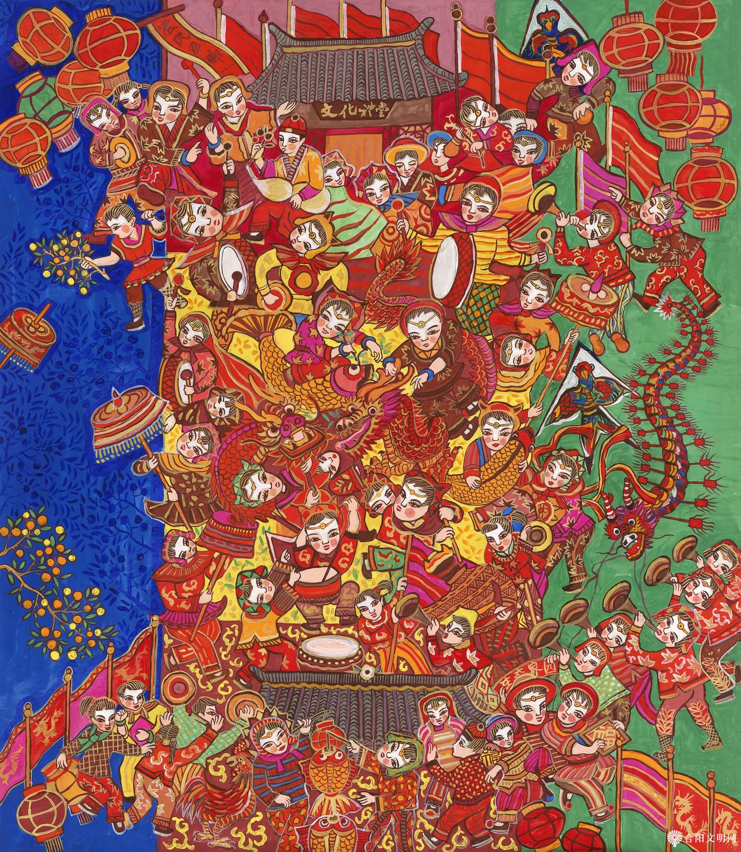 105-毛美仙 盛世欢歌 浙江 140×125cm.jpg
