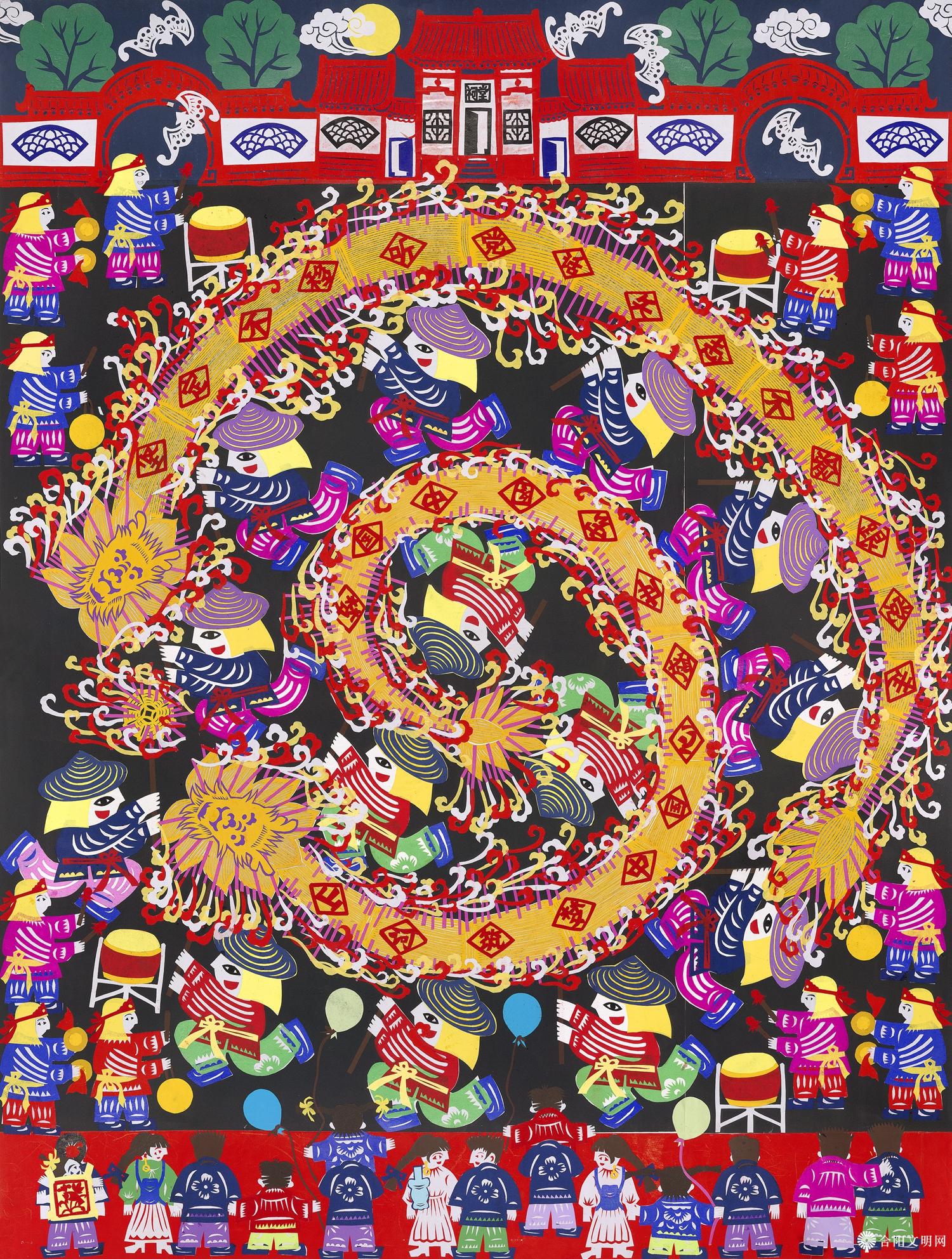 110-潘奇 香火龙舞庆盛世 广东 144×108cm.jpg
