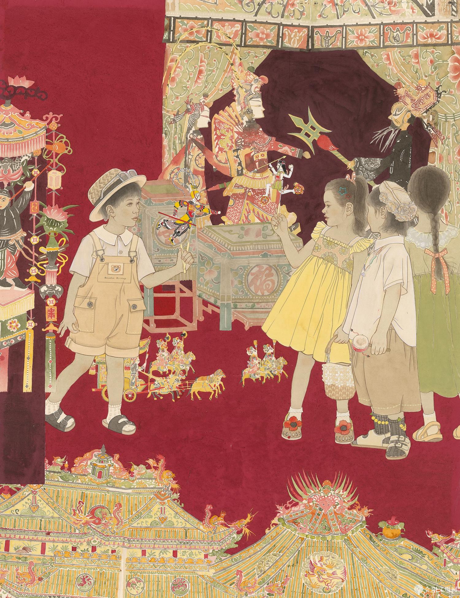 136-王美懿 影戏中国 郑州 102×92cm.jpg