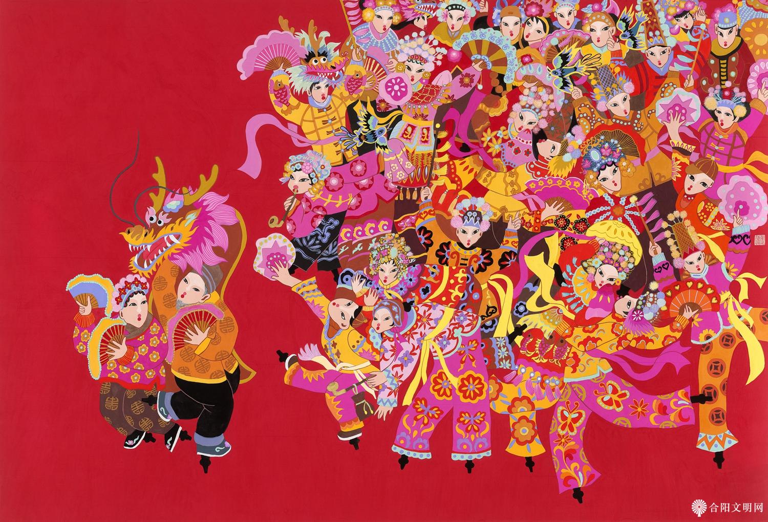 176-张蕊 舞动新时代 河北 90×145cm.jpg
