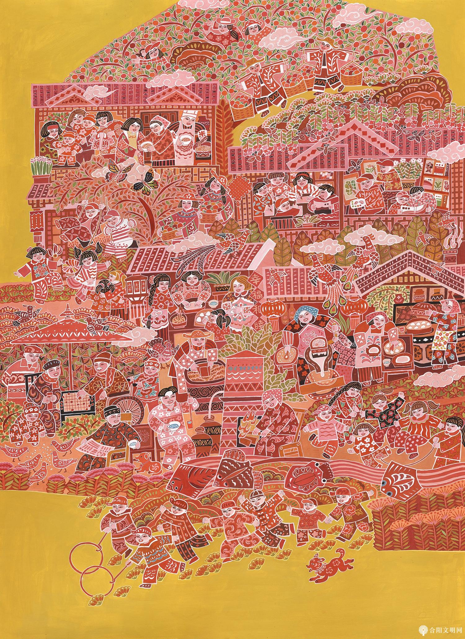 193-周万能 幸福邻 浙江 107×78cm.jpg
